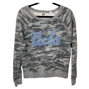 Tailgate UCLA Camo Scoop Neck Long Sleeve Sweatshirt Ladies' size XS
